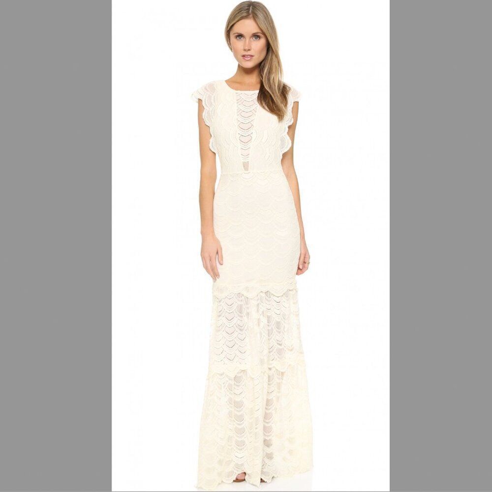NWT White NightCap Clothing Victorian Lace Caletto Wedding Dress Long Boho XS/S - Picture 6 of 16